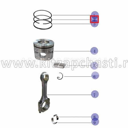 Нижнее компрессионное кольцо JAC T6 1004026FB