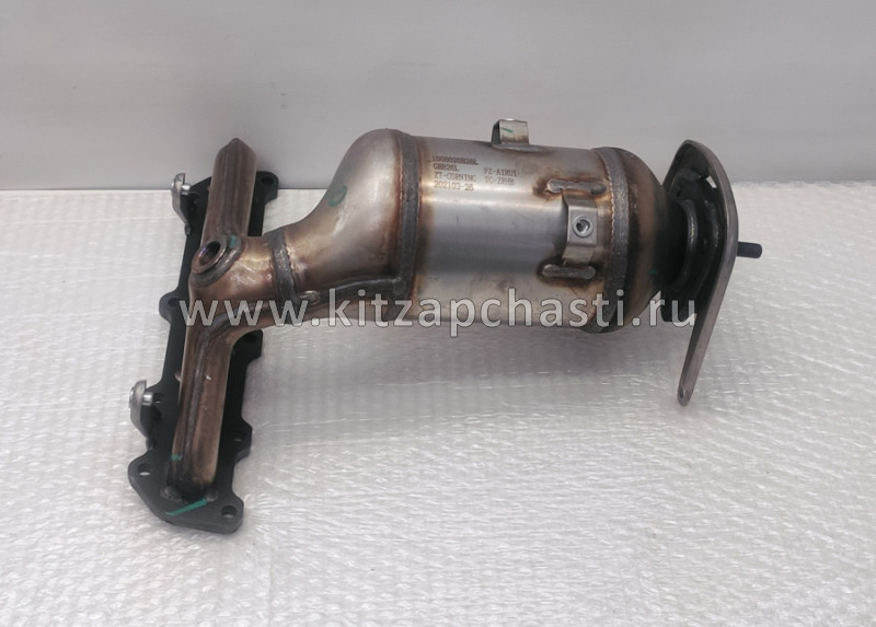 Коллектор выпускной с катализатором (МКПП)  FAW Bestune X40 1008020B26L