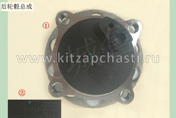 Ступица задняя в сборе с подшипником Haval M6 2WD 3104100AKZ16B